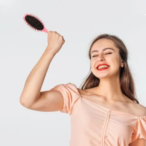 1 set Care Tools Pink Paddle Comb Steel Comb Smoothing Detangling Curly Hair Brushes Nursing Kit for Women Hair