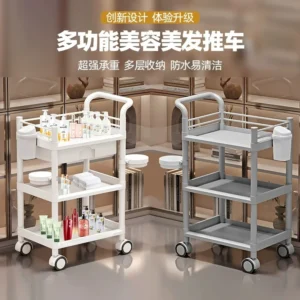 Hair tool cart Beauty salon special trolley Shelf Medical treatment cart Barber shop Beauty cart trolley High Quality